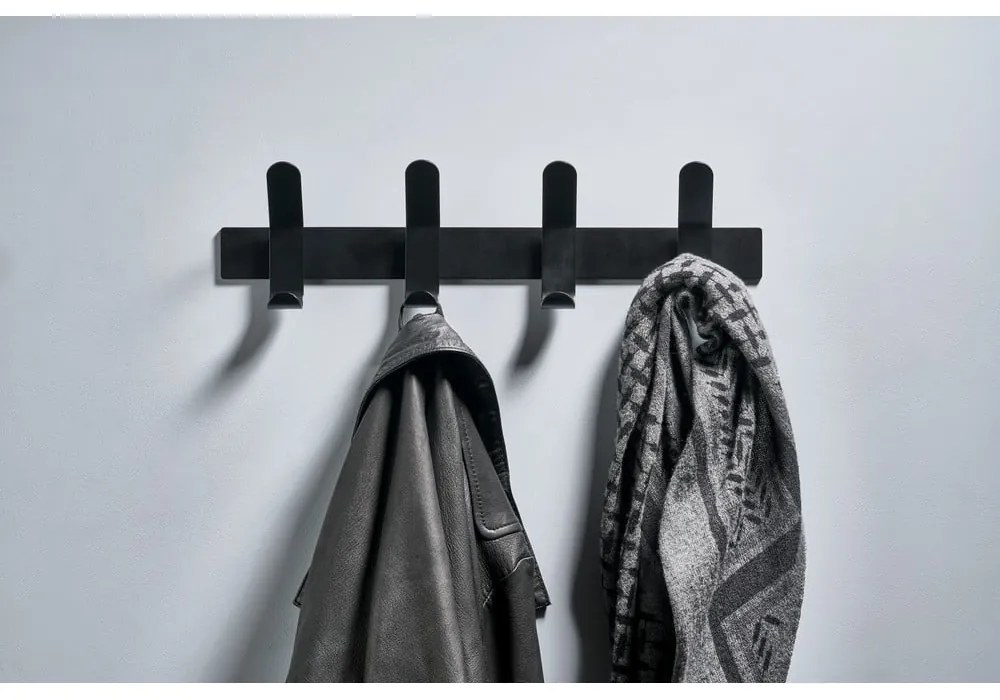 A-Rack fekete acél fali fogas - Zone