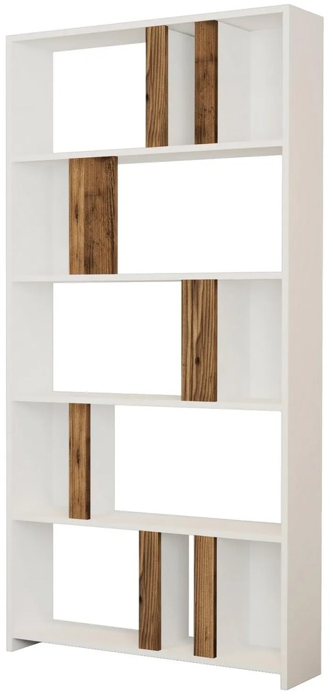 Regál Limba (fehér + diófa). 1088318