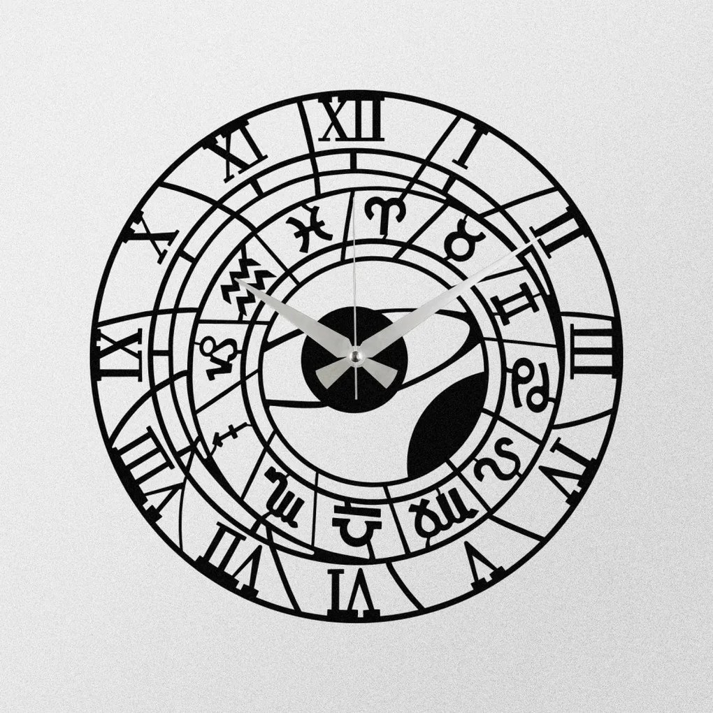 Enzoclock fém falióra, 48×48 cm – S025