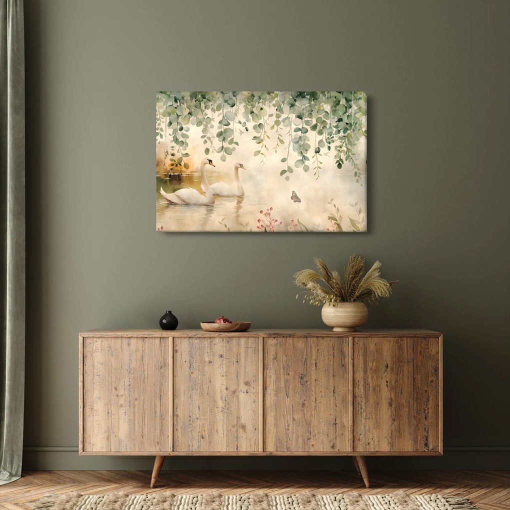 Kép - Tó, akvarell (90x60 cm)