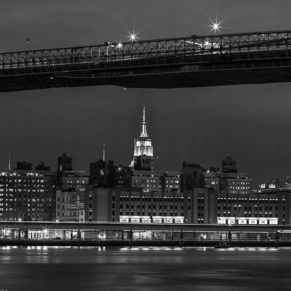 Poszter 70x70cm Esti panoráma Alsó-Manhattan 2, Assaf Fran