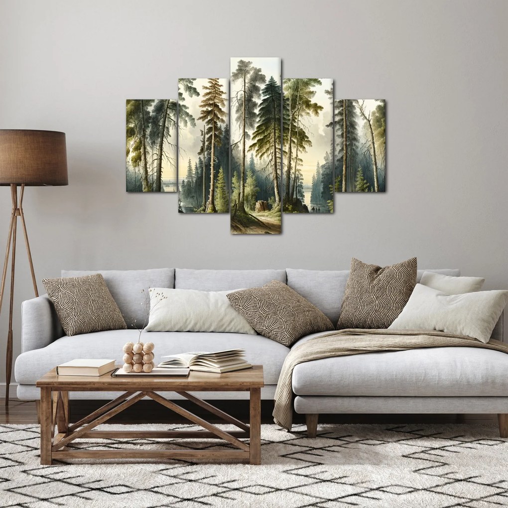 Kép - Szüreti táj az erdők (150x105 cm)