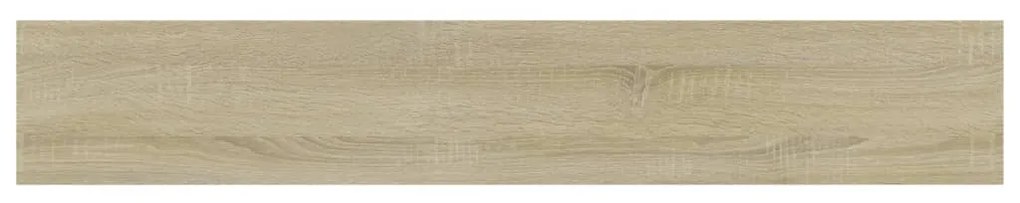 4 db sonoma-tölgy színű forgácslap könyvespolc 60 x 10 x 1,5 cm