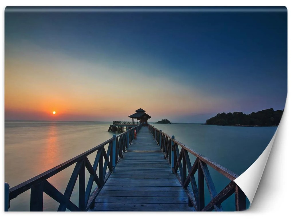 Gario Fotótapéta A lenyugvó nap látványa Anyag: Vlies, Méret: 150 x 105 cm