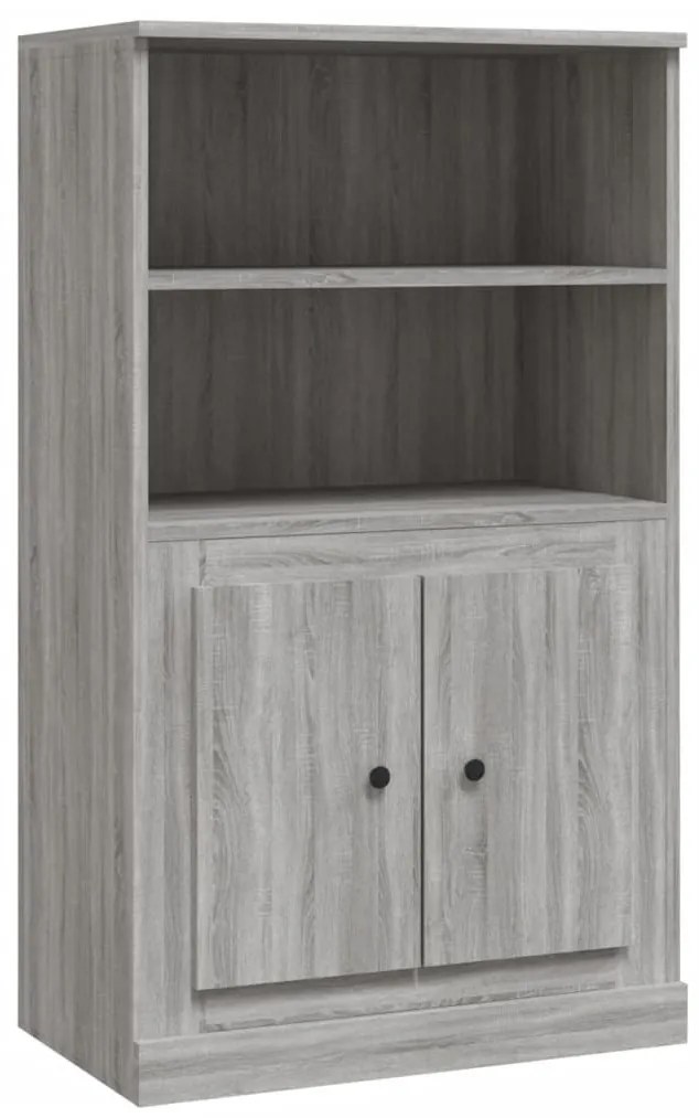 szürke sonoma szerelt fa magasszekrény 60x35,5x103,5 cm