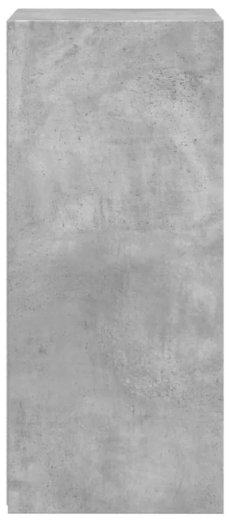 betonszürke szerelt fa tálalószekrény 45 x 41 x 93 cm
