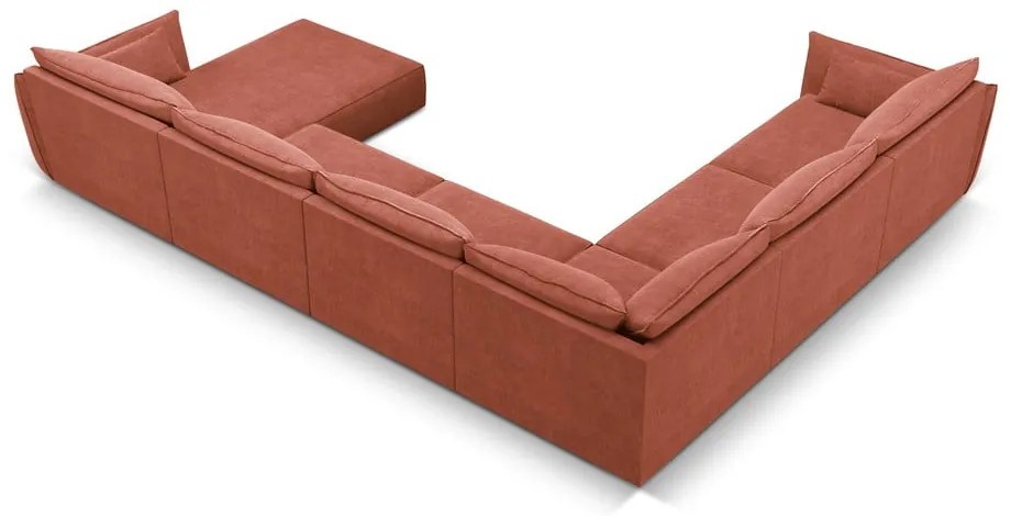 Piros sarokkanapé (bal oldali) Vanda – Mazzini Sofas