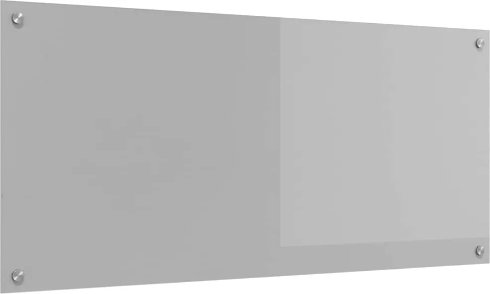 vidaXL Konyhai splashback Világosszürke 110 x 50 cm edzett üveg
