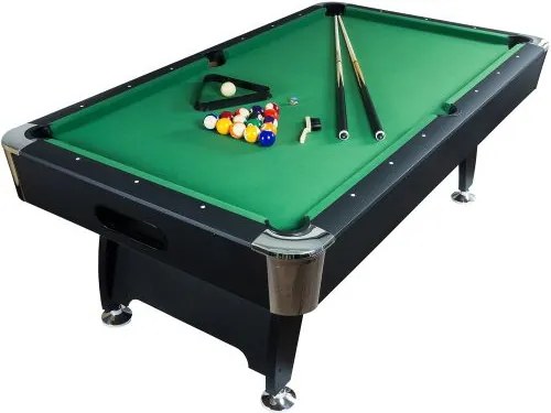 GamesPlanet® Biliárdasztal PREMIUM 7ft zöld fekete