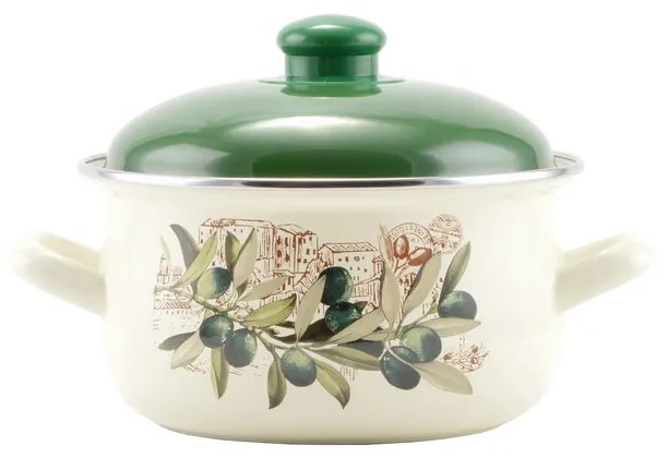 Perfect Home Oliva Zománcozott lábas 18 cm+fedő 14827