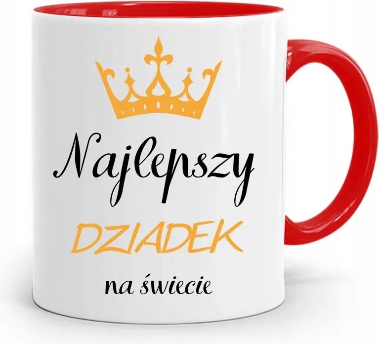 Piros Bögre Nagypapa Napjára Legjobb Nagypapa nyomtatott fényképpel