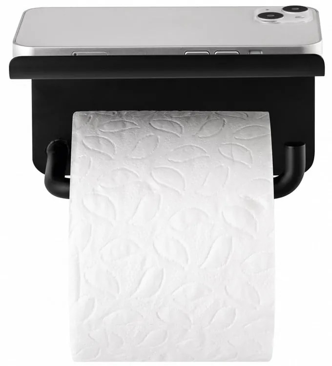 Fekete fali rozsdamentes acél WC-papír tartó Modo – Blomus