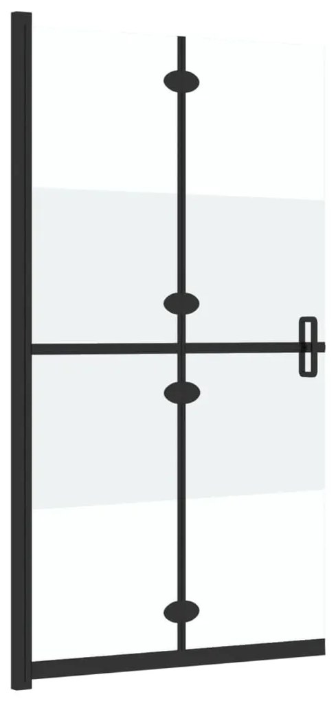 Selyemmatt ESG üveg összecsukható zuhanyfal 70 x 190 cm