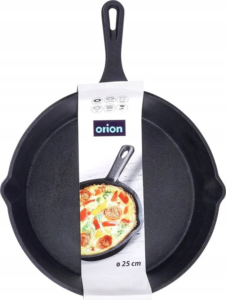 Gázüzemű öntöttvas serpenyő indukciós grill tűzrakóhely sütő tányér 25 cm