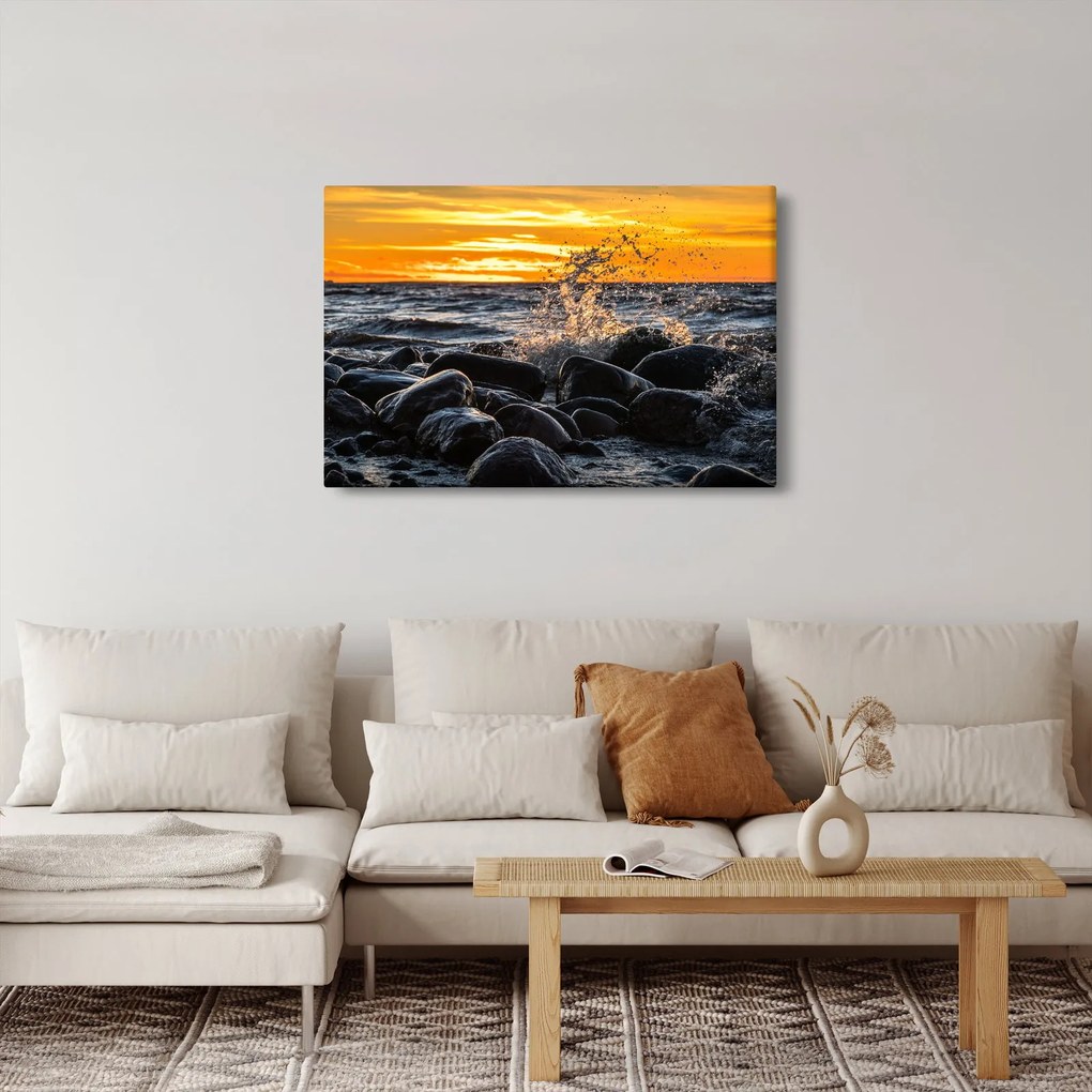 A tenger hullámai képe (90x60 cm)