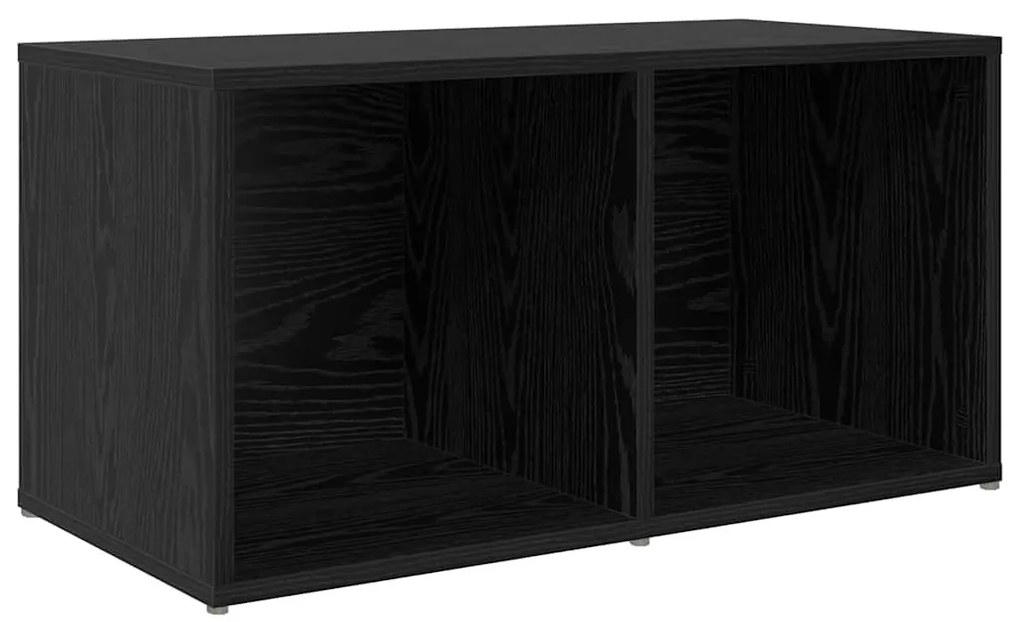 TV szekrény 3 pcs Fekete 107 x 35 x 37 cm Faanyag