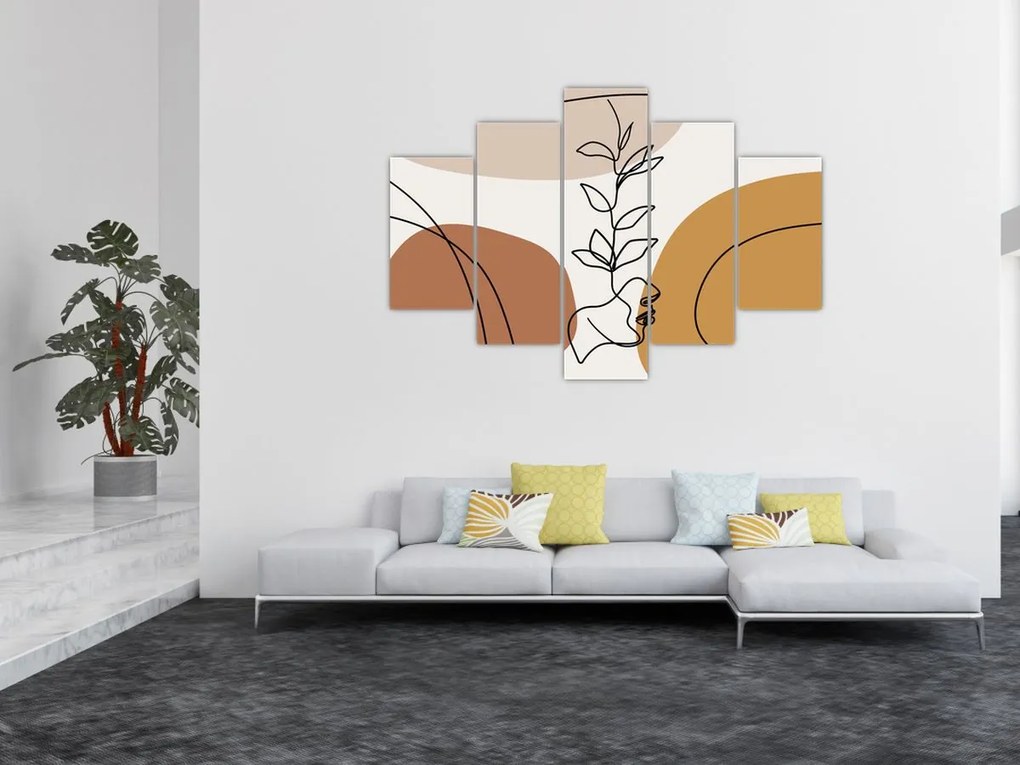 Kép - Boho formák (150x105 cm)