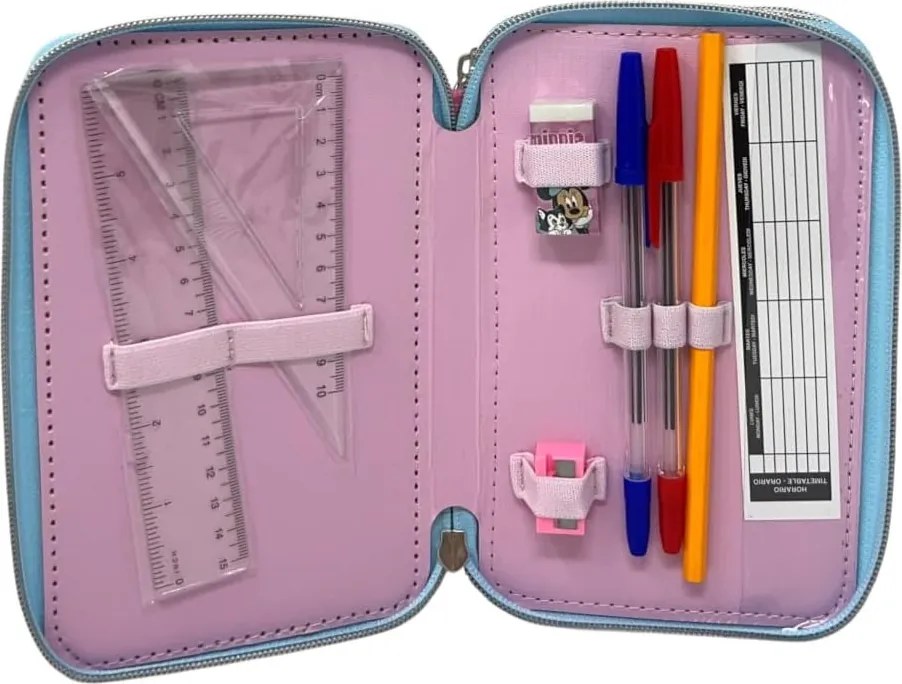 Disney Minnie Pink Dots tolltartó töltött 3 emeletes Giotto