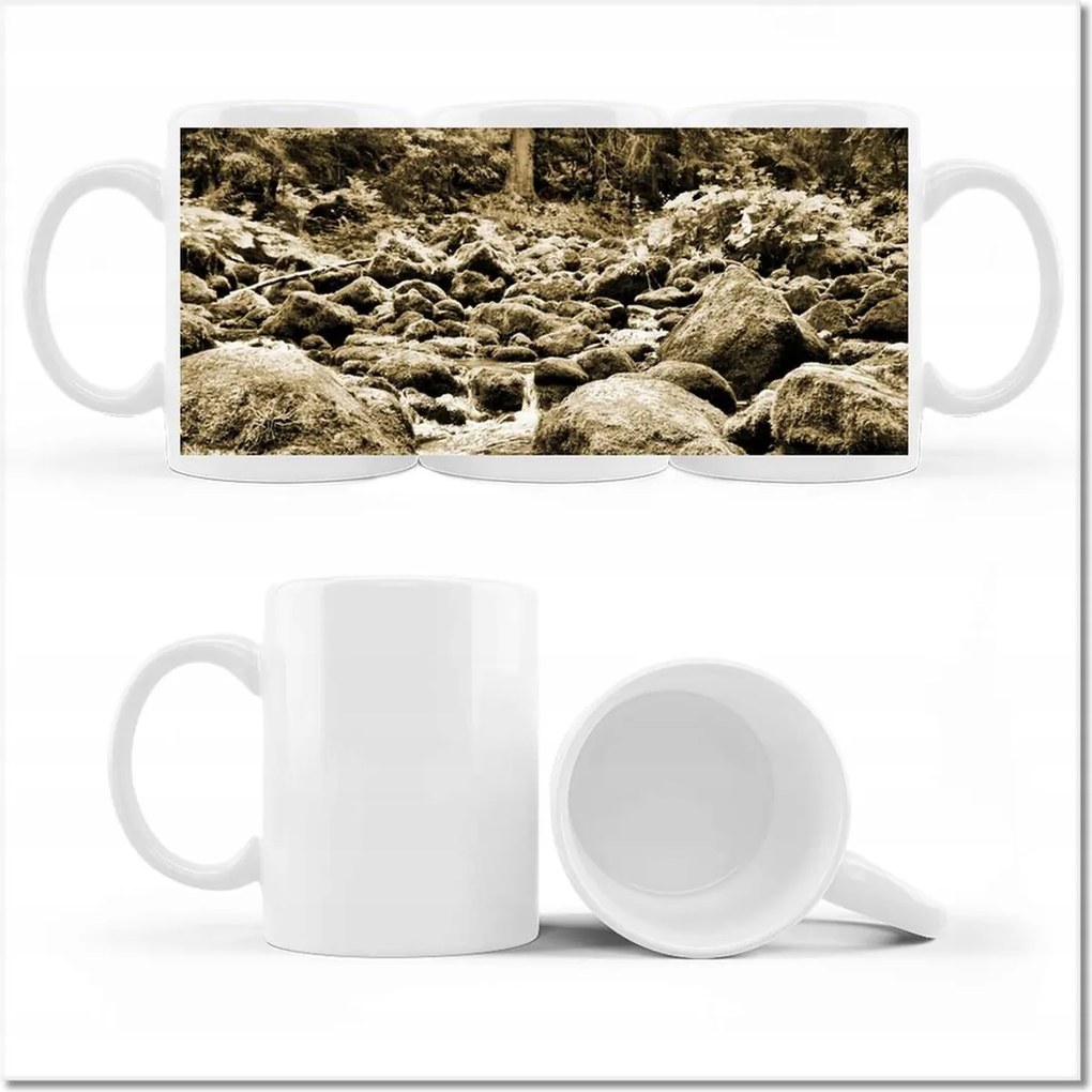 Nyomott mintás bögre Tátra Lengyel hegyek Kilátás