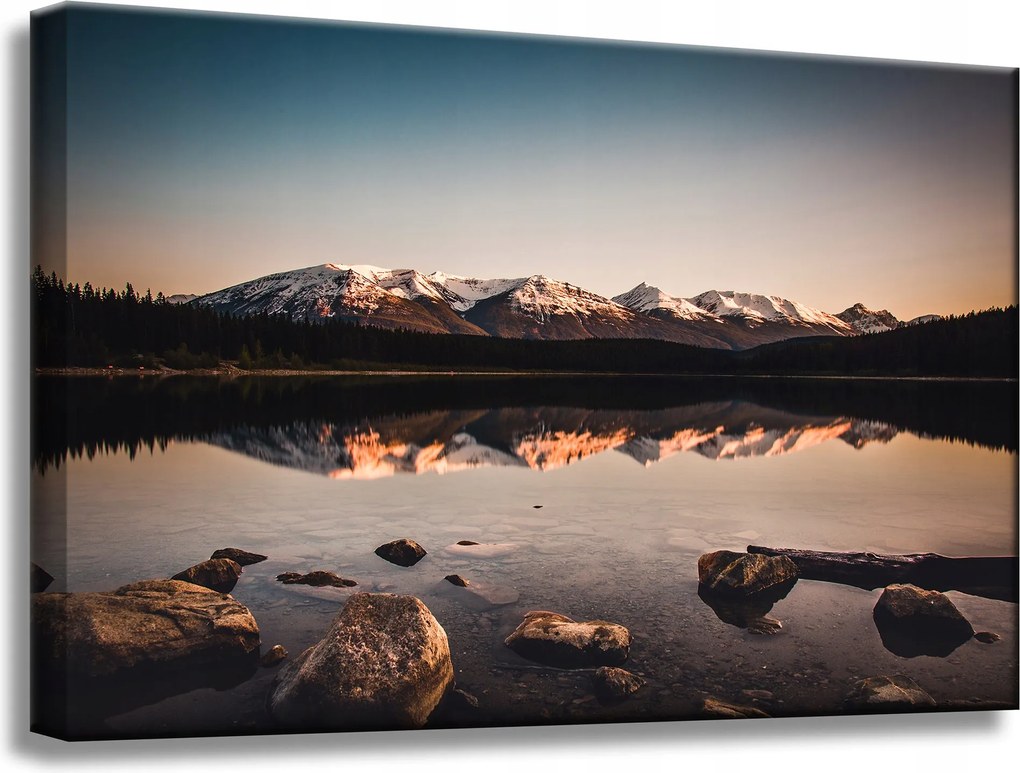 Vászonkép Természet Tájkép Hegyek Tó 60x40