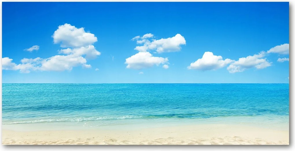 Védőpanel Paradicsom tengerpart 100x50 cm Ragasztó