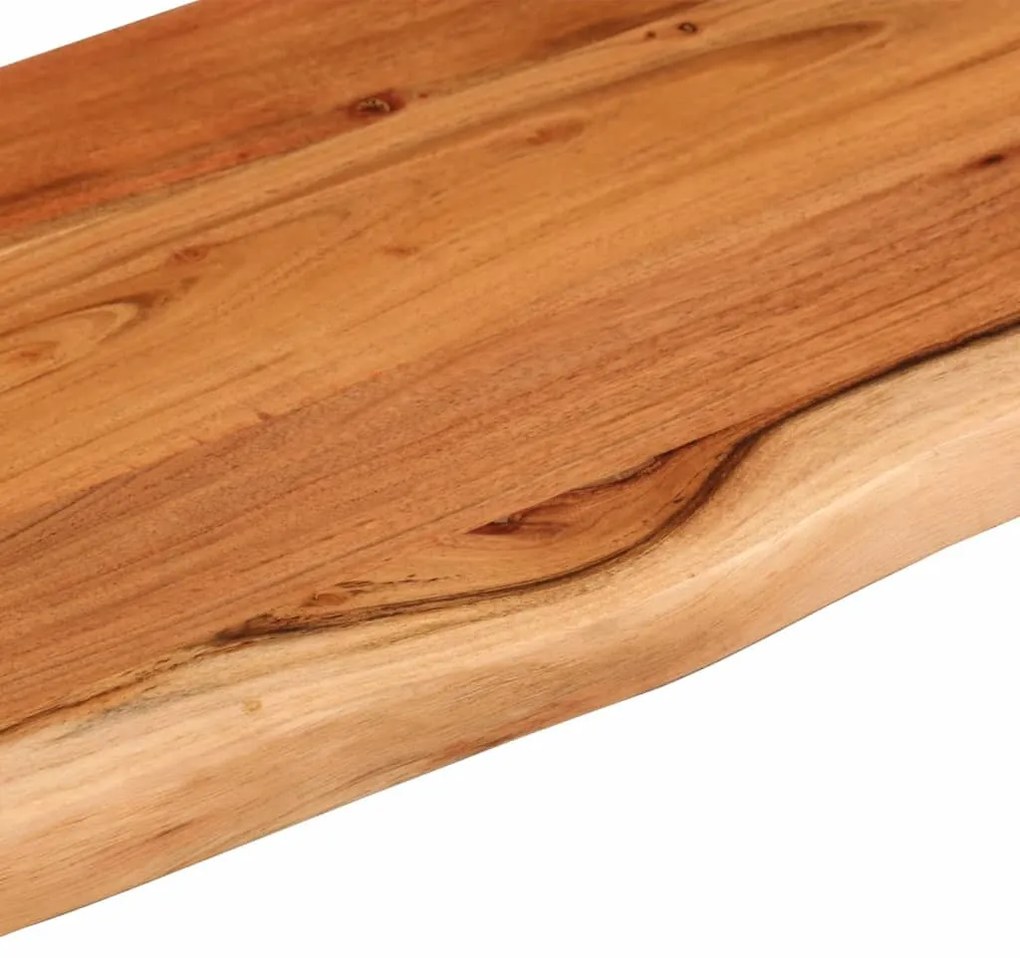 tömör akácfa téglalap alakú fali polc 70 x 20 x 3,8 cm