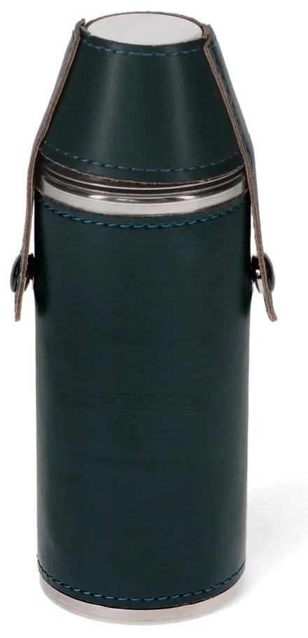 Sötétkék rozsdamentes acél laposüveg és röviditalos pohár készlet 3 db-os 220 ml Spirit of Adventure – Rex London