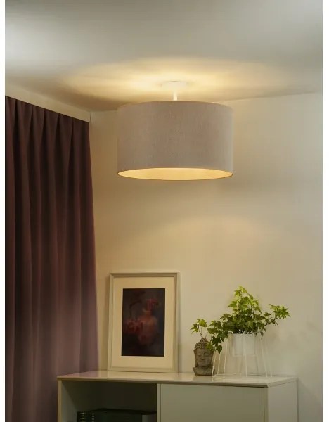 Duolla - Felületre szerelhető csillár ROLLER ECO RECYCLING 1xE27/15W/230V átm. 45 cm krémes