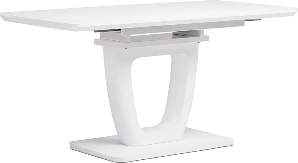 Bővíthető étkezőasztal 110-150x75 cm, MDF, fehér, HT-430 WT