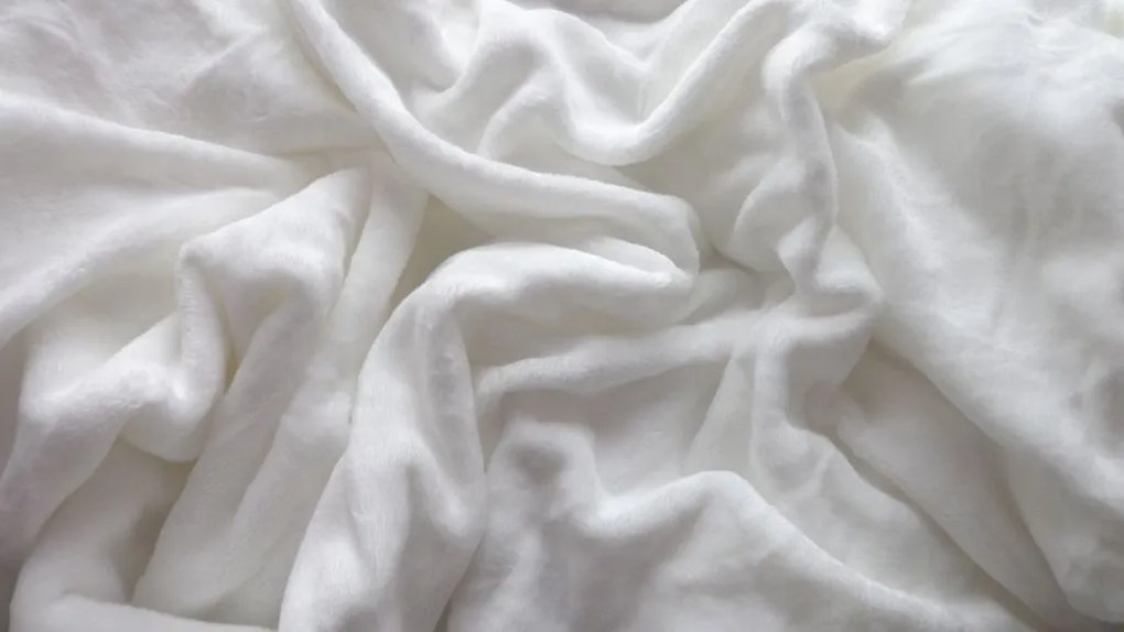 SOFT fehér mikroplüss lepedő 90x200 cm