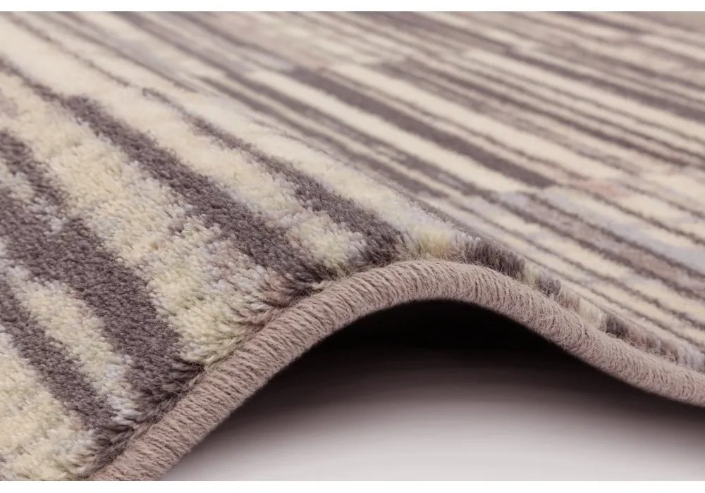 Szürke gyapjú szőnyeg 160x240 cm Grids – Agnella