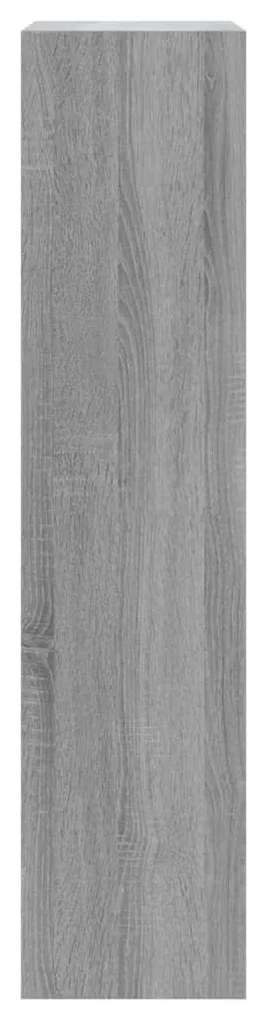 szürke sonoma színű szerelt fa cipősszekrény 63x24x103 cm