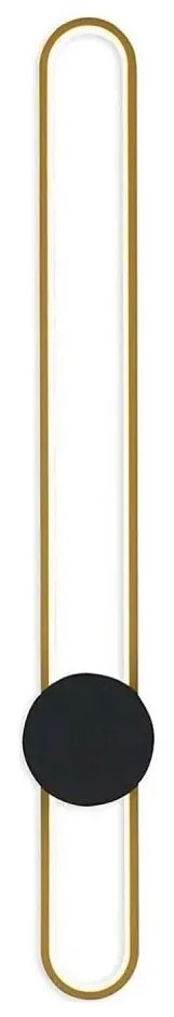 LED fali lámpatest FLORENTYNA LED/24W/230V 4000K arany/fekete