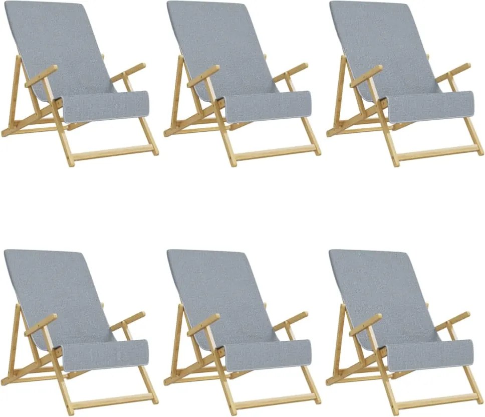 vidaXL 6 db szürke 400 GSM szövet strandtörölköző 60 x 135 cm
