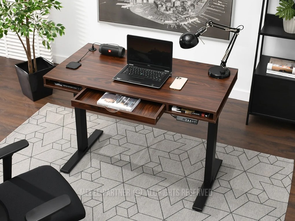 PC asztal Osto 120 (dió + fehér). 1109829