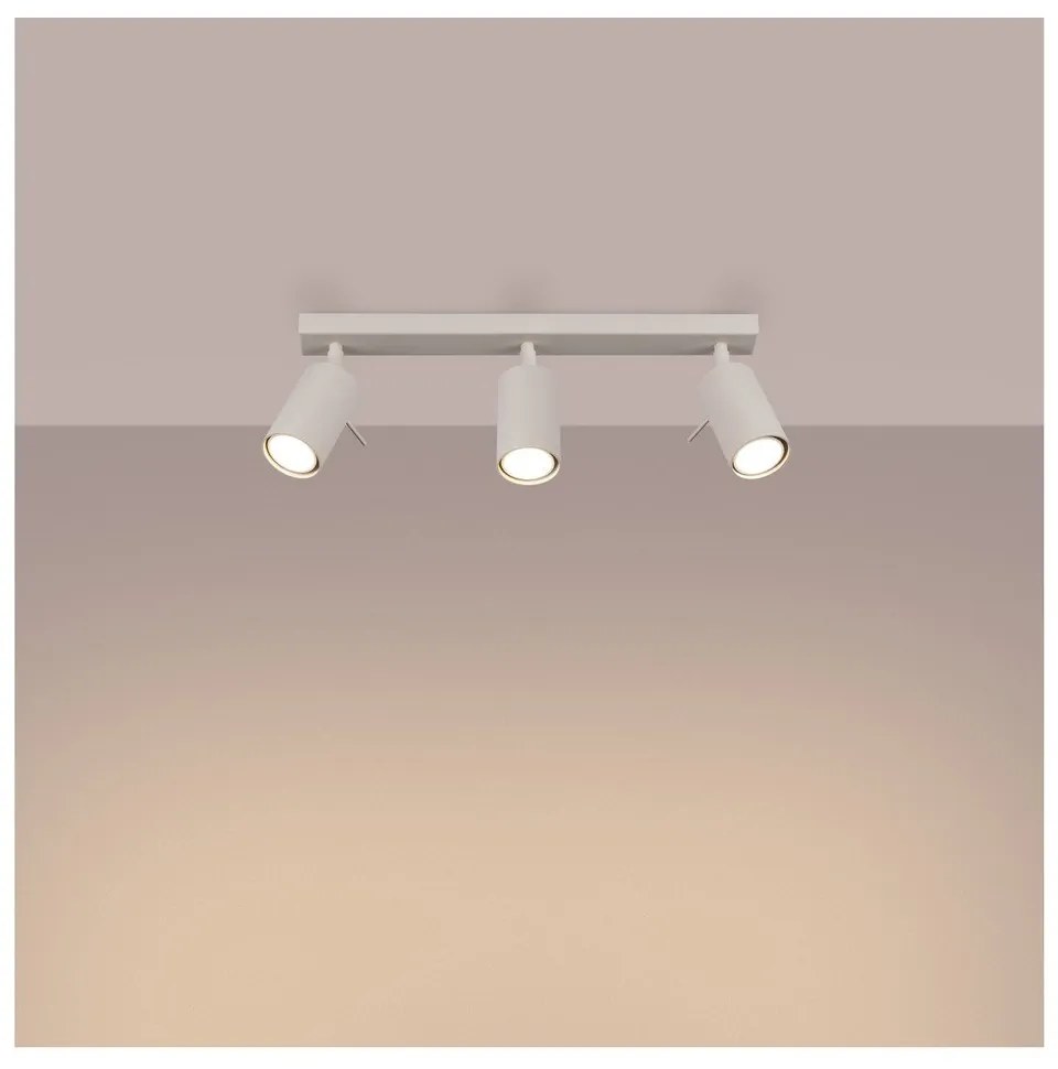 Krémszínű spotlámpa 6x45 cm Etna – Sollux