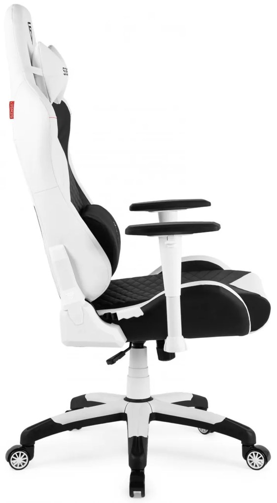 Gamer szék SENSE7 Spellcaster Senshi Edition nagy méret XL fotel, fehér