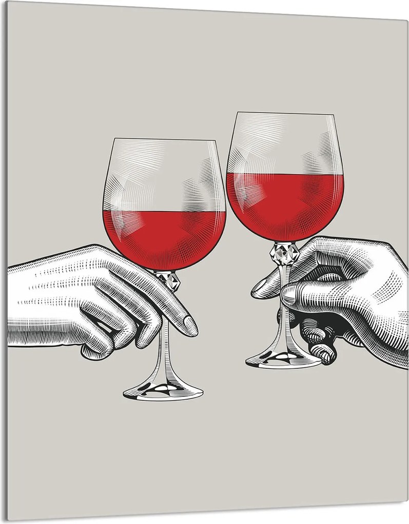 Üveg Vágódeszka 40x52 Bor a Konyhába