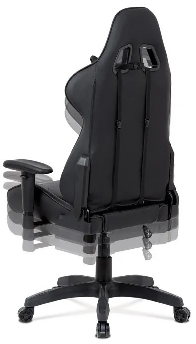 Fekete Ekobőr Gamer Szék, Hinta Mechanikával. BK