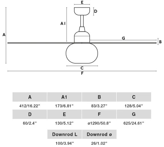 FARO 34301-11L - PALMA mennyezeti ventilátor 1xE27/15W/230V barna átm. 129 cm IP44 + távirányító