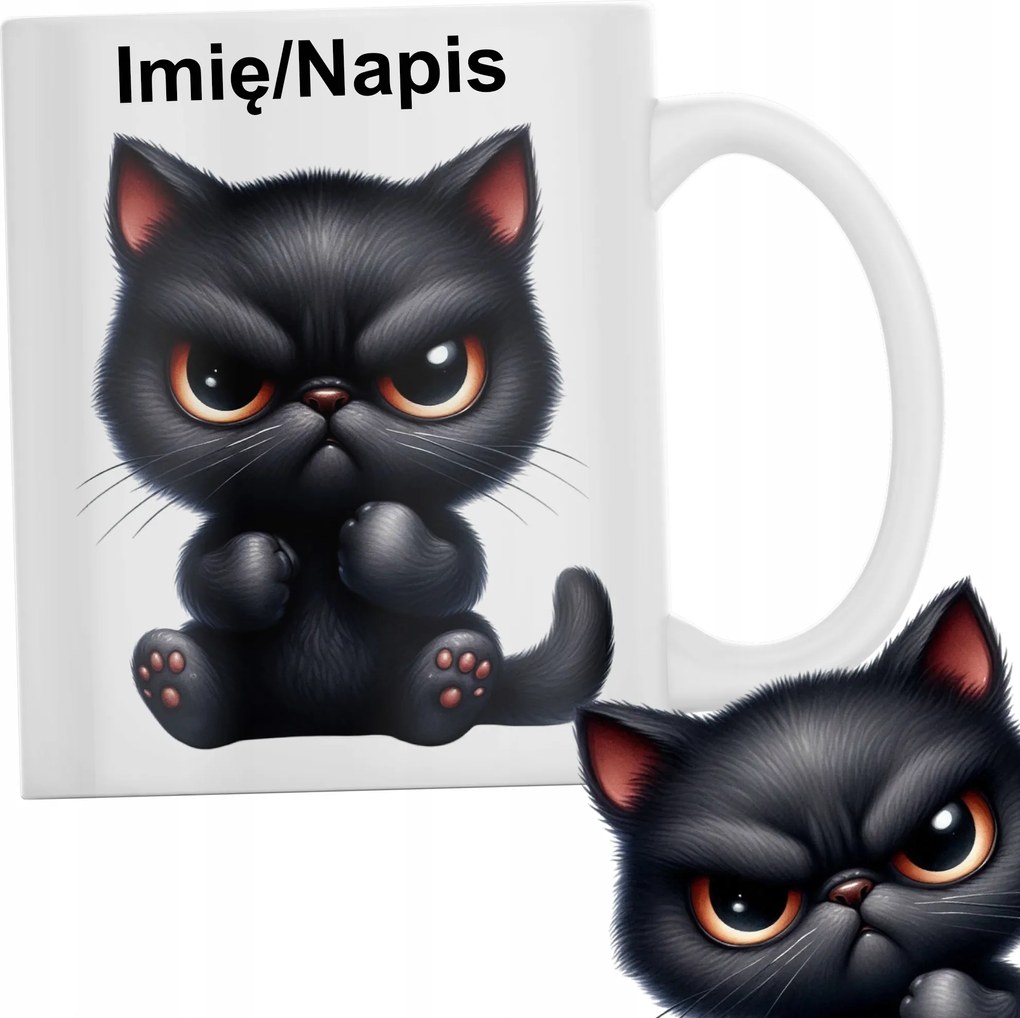 Vicces Bögre Gonosz Cica Név Felirat Ajándék Születésnap Karácsony Csomagolás