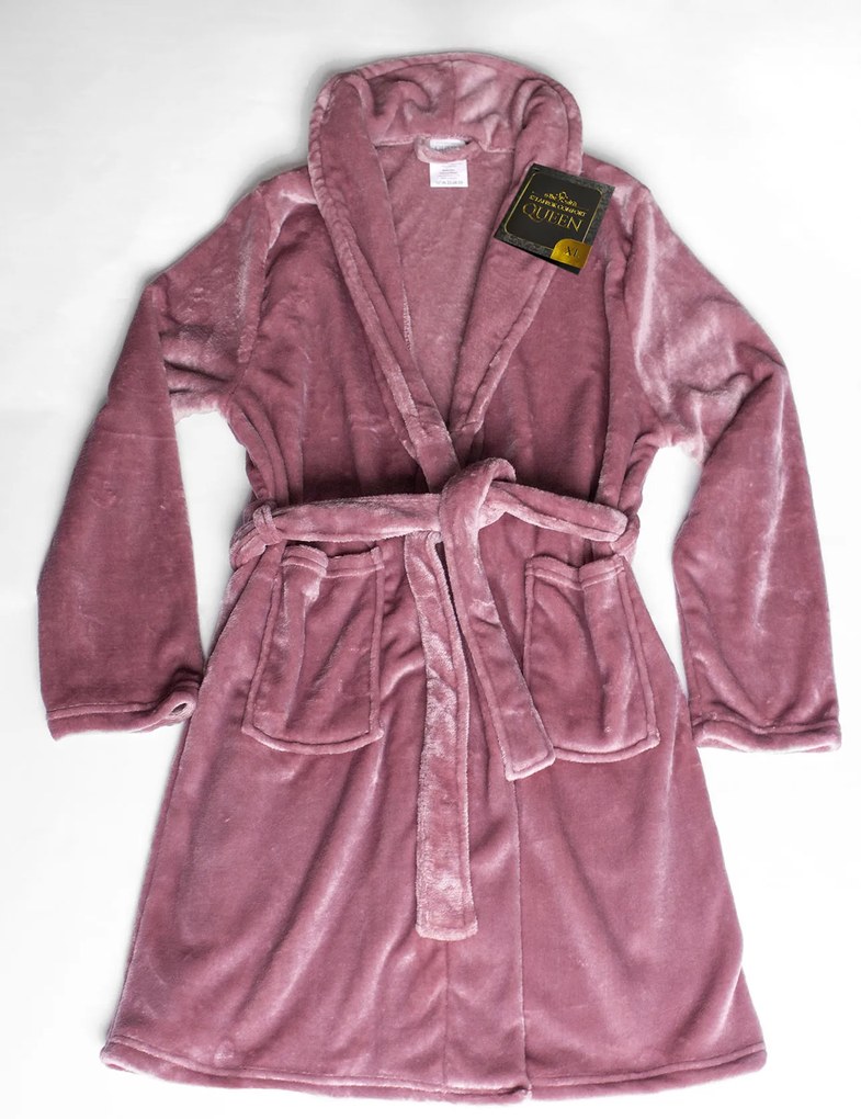 Queen mikroszálas fürdőköpeny rózsaszín TiaHome - S