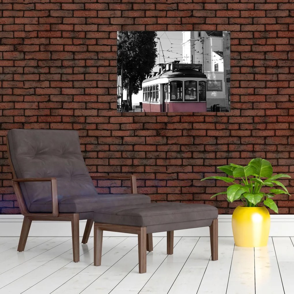 Üveg kép - Villamos (70x50 cm)