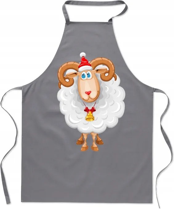 Konyhai kötény nyomtatás Karácsonyi Mikulás Bárány Ajándék