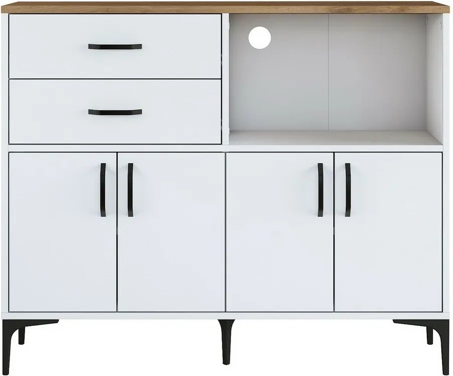 Jeby Walnut and White szekrény