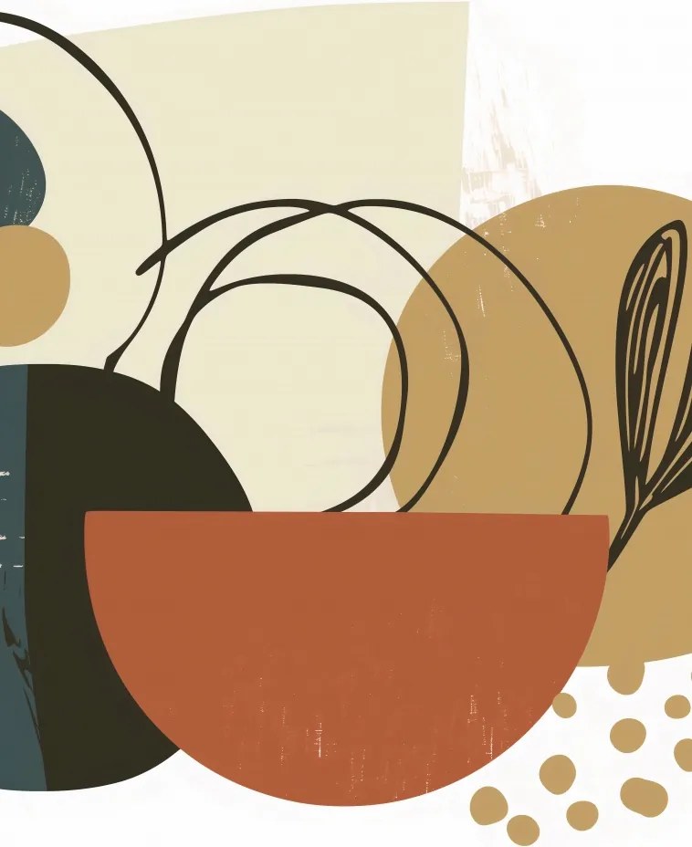 Poszter 67,5x95cm Növény kollázs