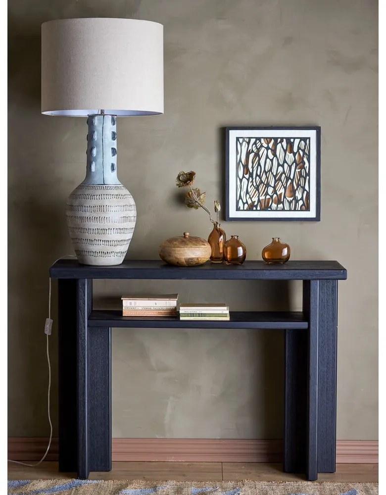 Fekete konzolasztal 32x110 cm Cupa – Bloomingville