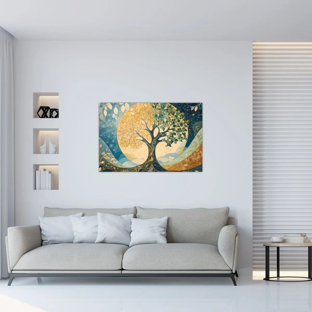 Kép – Életfa a holdban (90x60 cm)