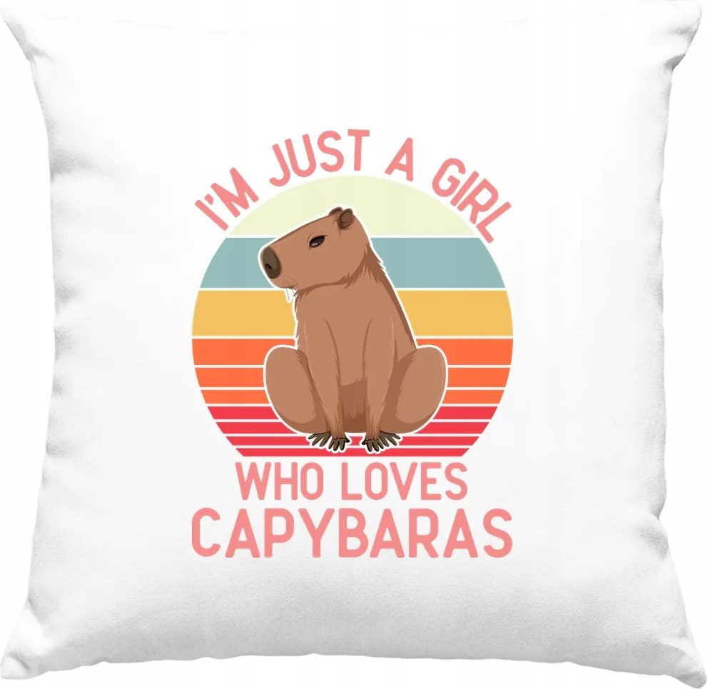 Kapibara párna Kedves 1 fehér
