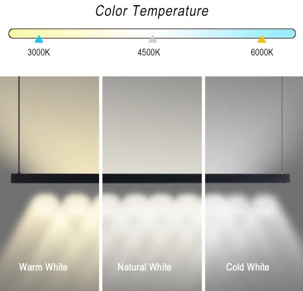 Immax NEO 07307L-LED dimmelhető kábelen függesztett csillár MADEIRA 33W/230V Wi-Fi Tuya 152 cm fekete